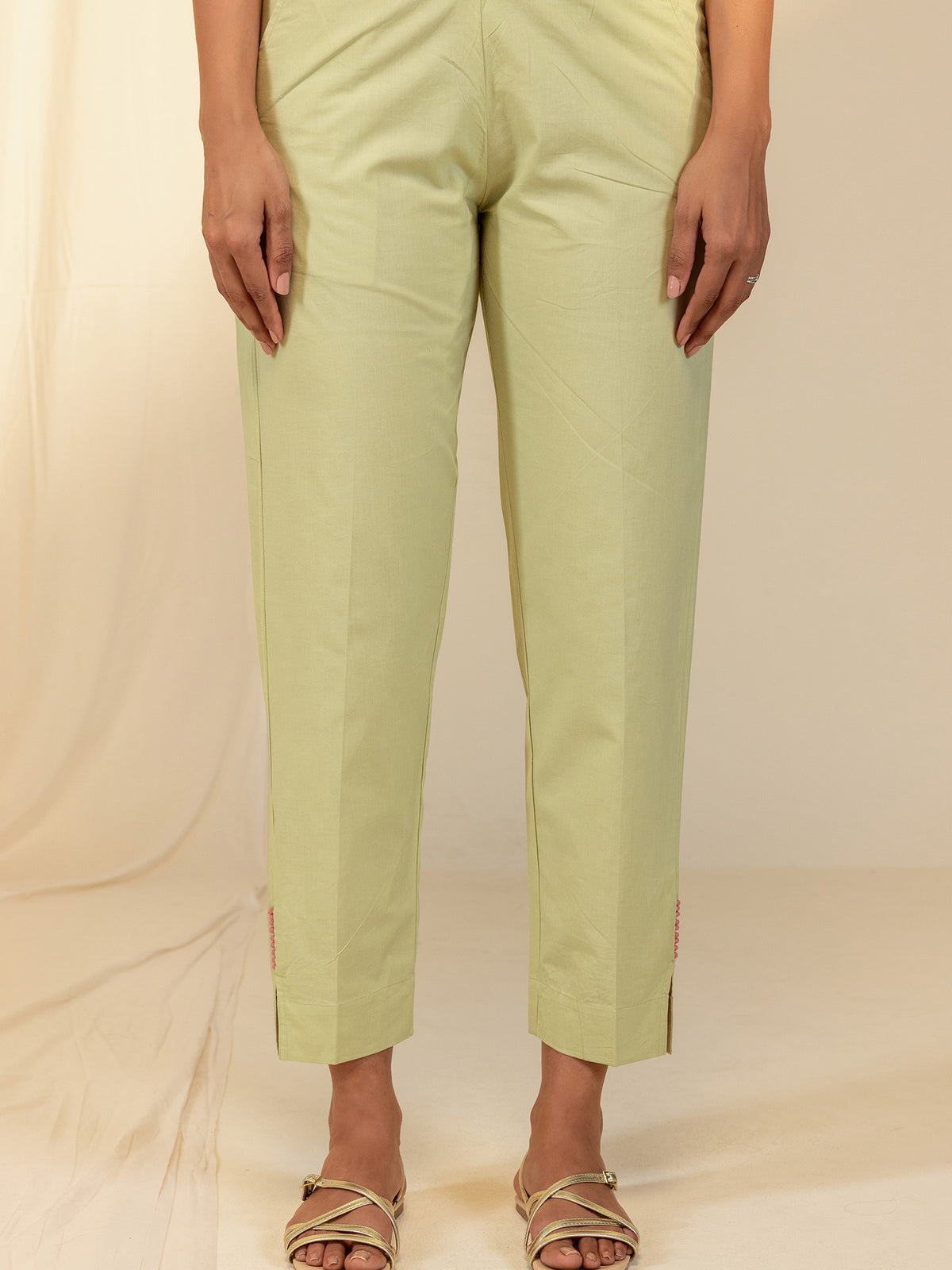 Tahiti Island Cotton Cigarette Pant