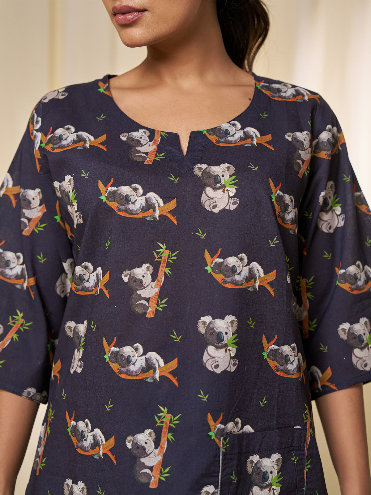 Teddy Bears Voile Night Set