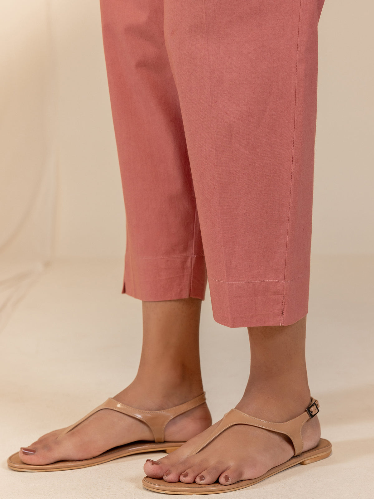 Trance Peach Plain Cotton Seriously Short Pant