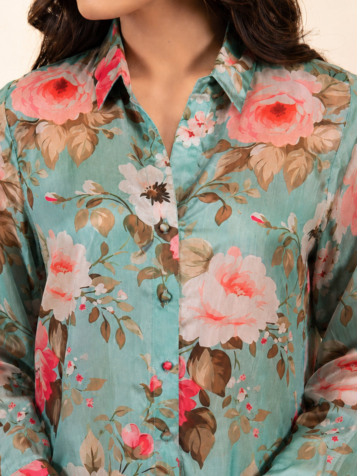 Vogue Silk Shirt - Havana