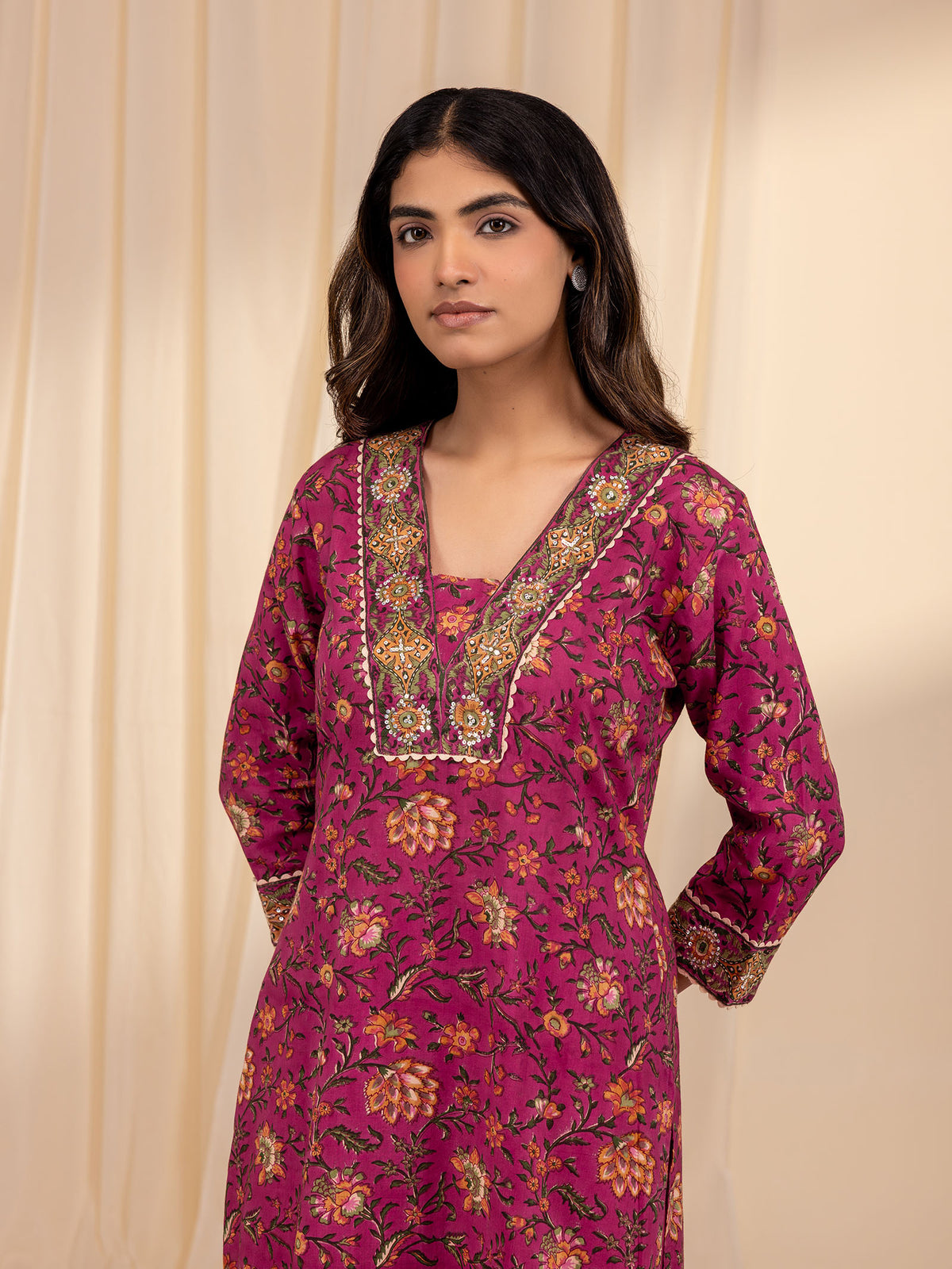 Wild Flowers Voile Kurta