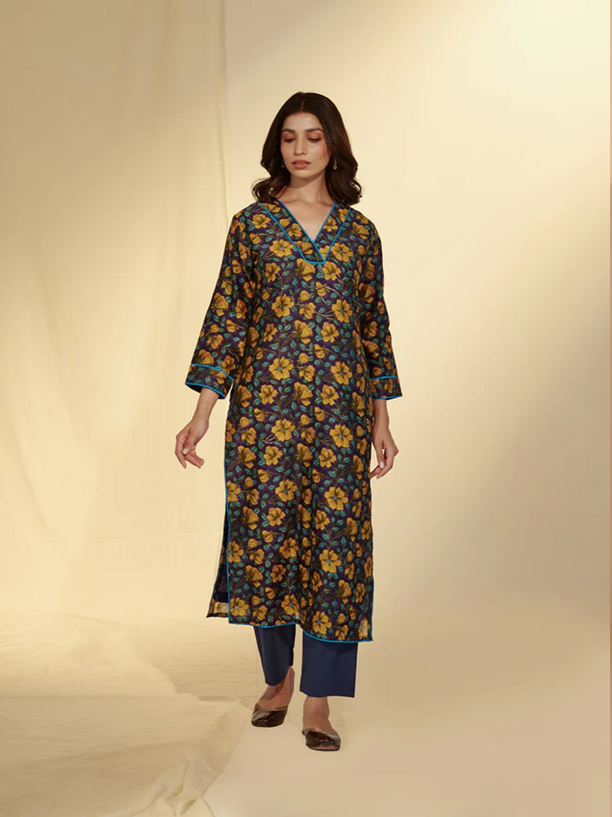 Dandelions Chanderi Kurta