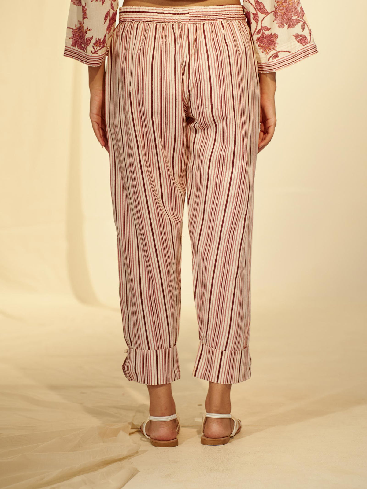 Rosewood Cotton Straight Pant