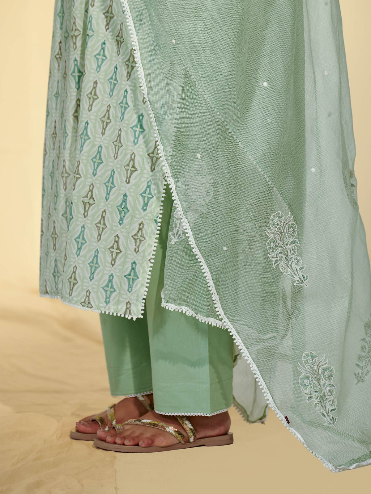 Hint Of Mint Kota Dupatta