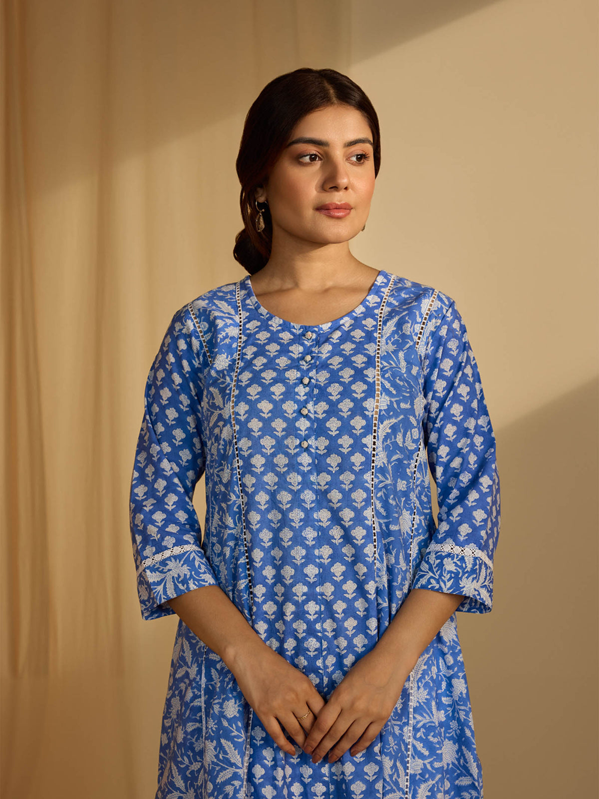 Neon Light Cotton Kurta