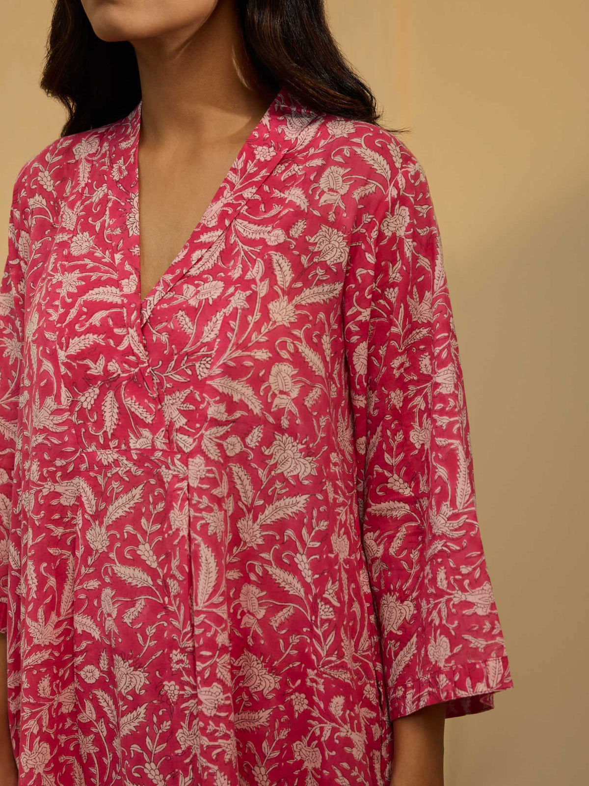 Lady In Pink Voile Kurta