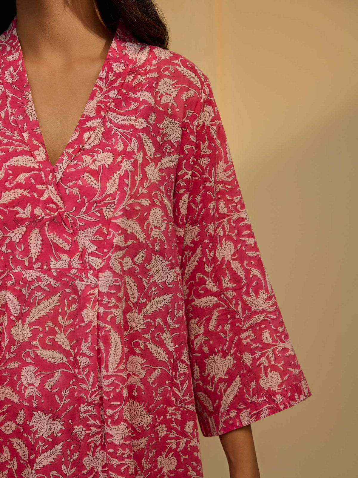 Lady In Pink Voile Kurta