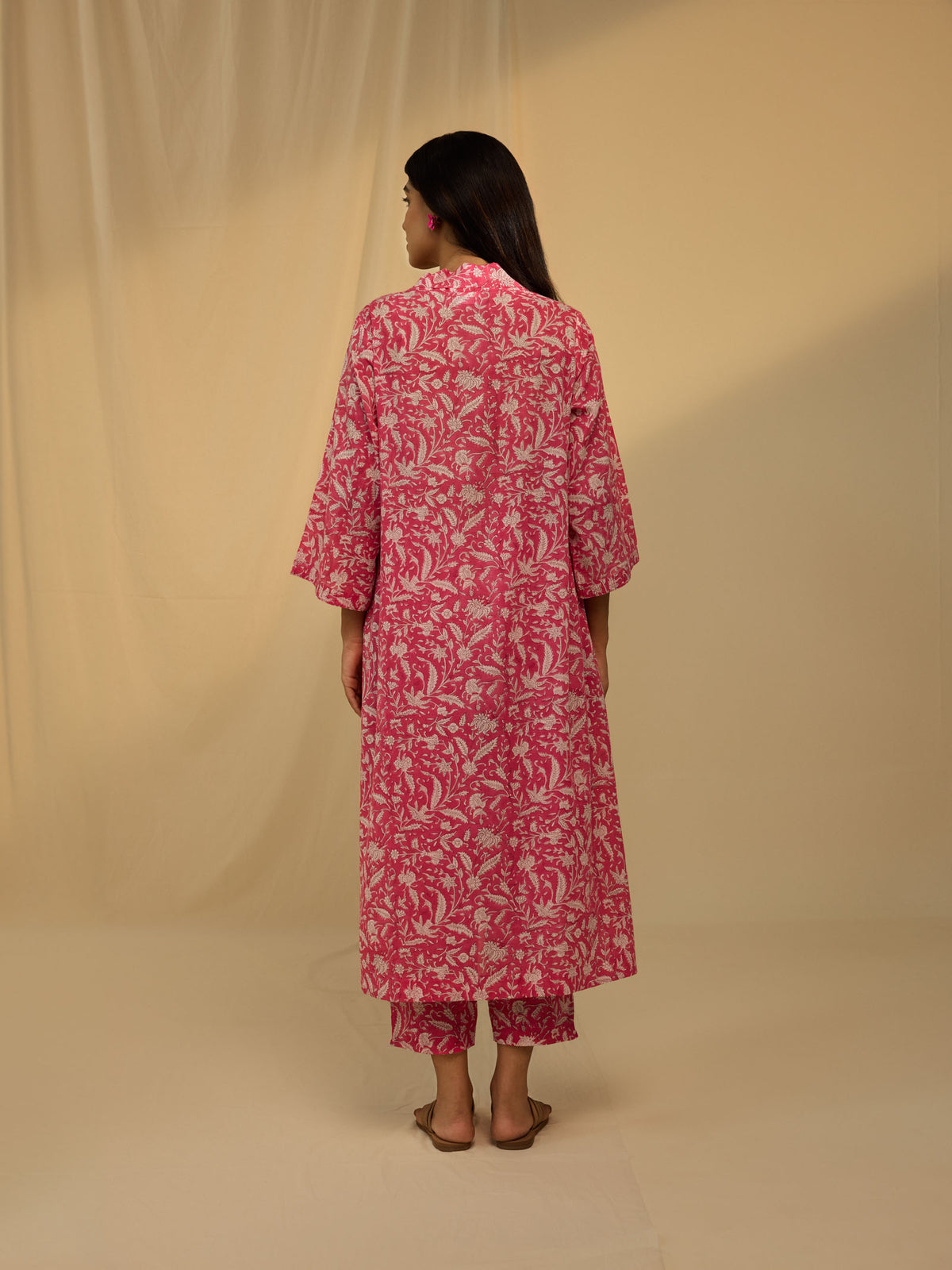 Lady In Pink Voile Kurta