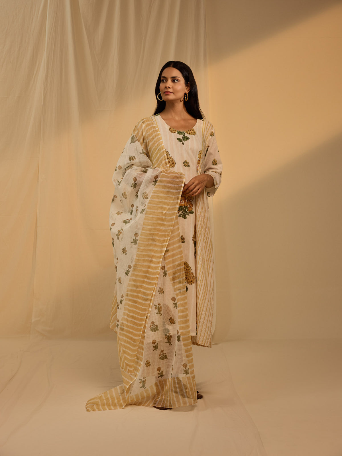 Blazing Yellow Kota Dupatta