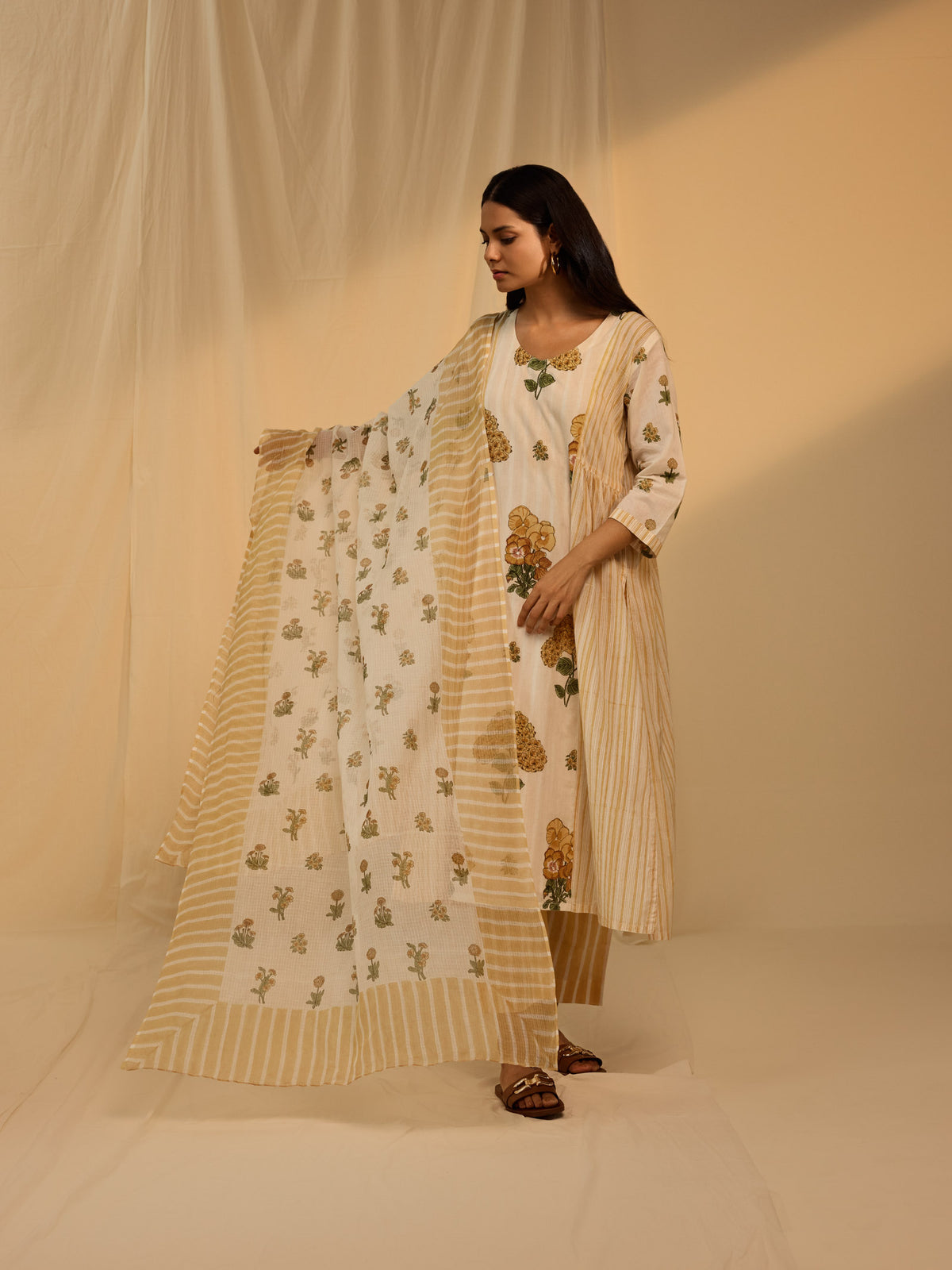 Blazing Yellow Kota Dupatta