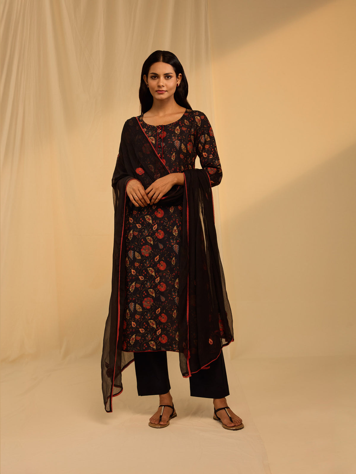 Orange Affair Chiffon Dupatta