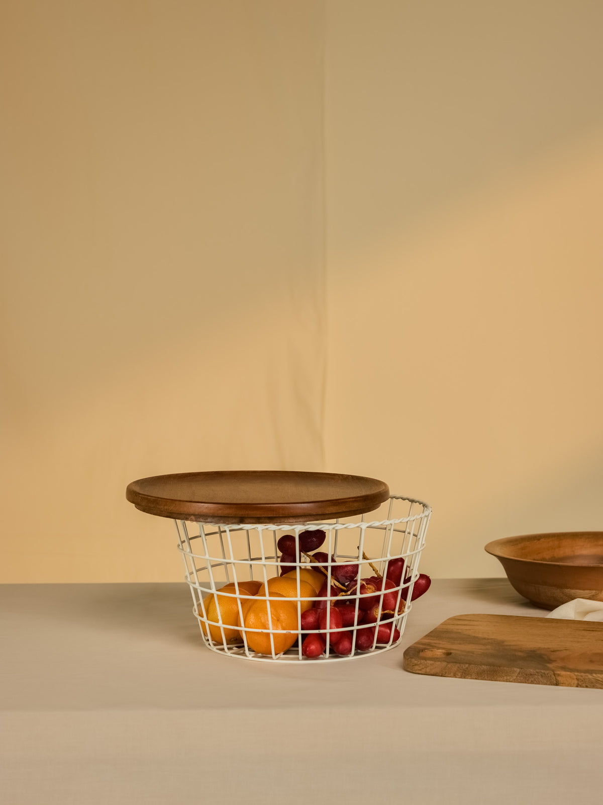 White Wire Basket