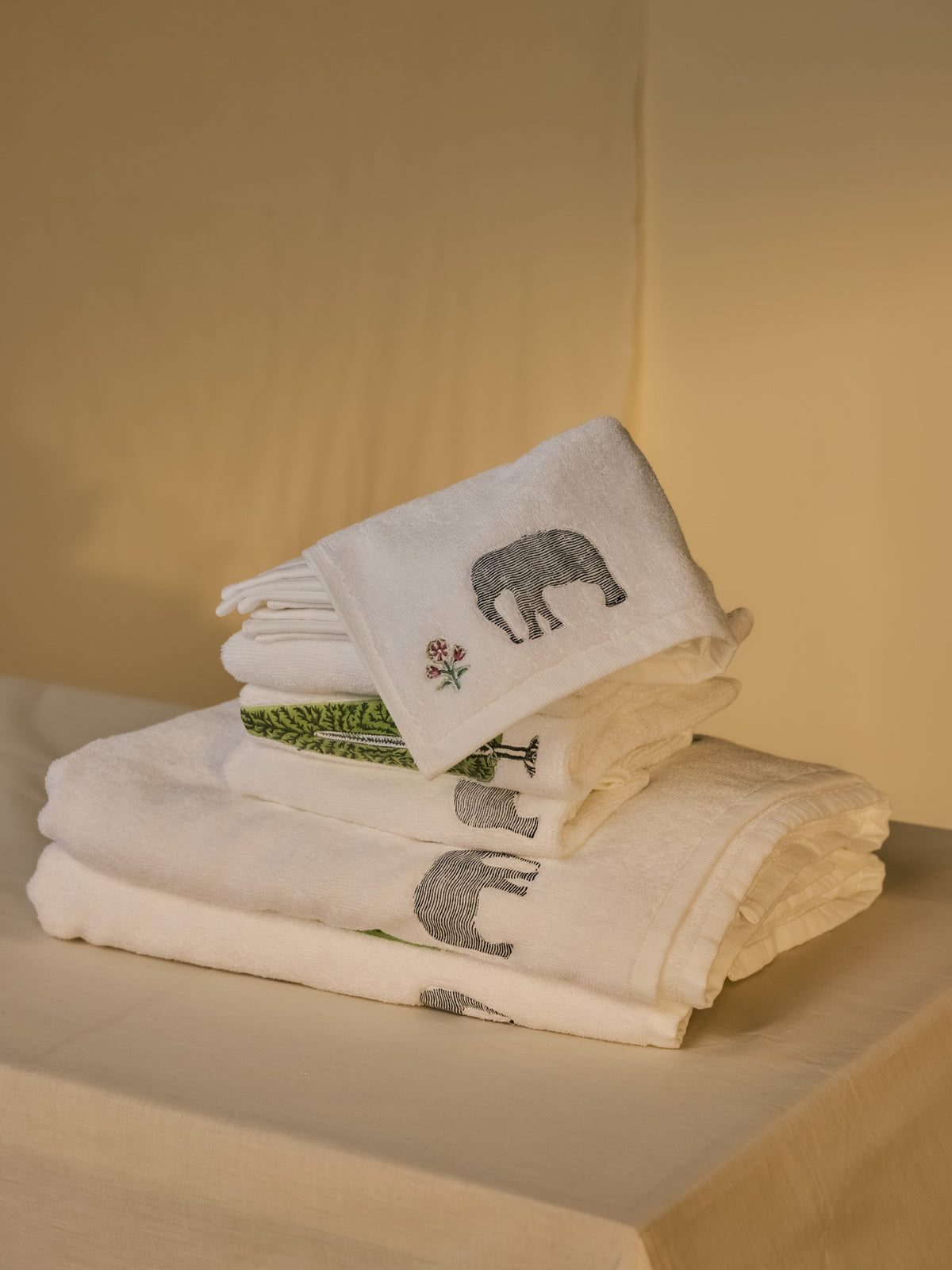 Elephant Face Towel (Set of 2)