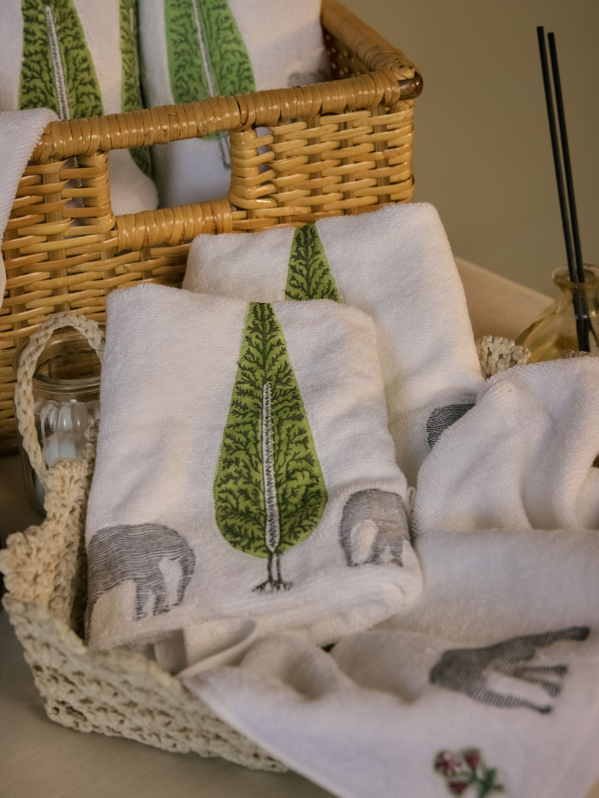 Elephant Hand Towel (Set of 2)