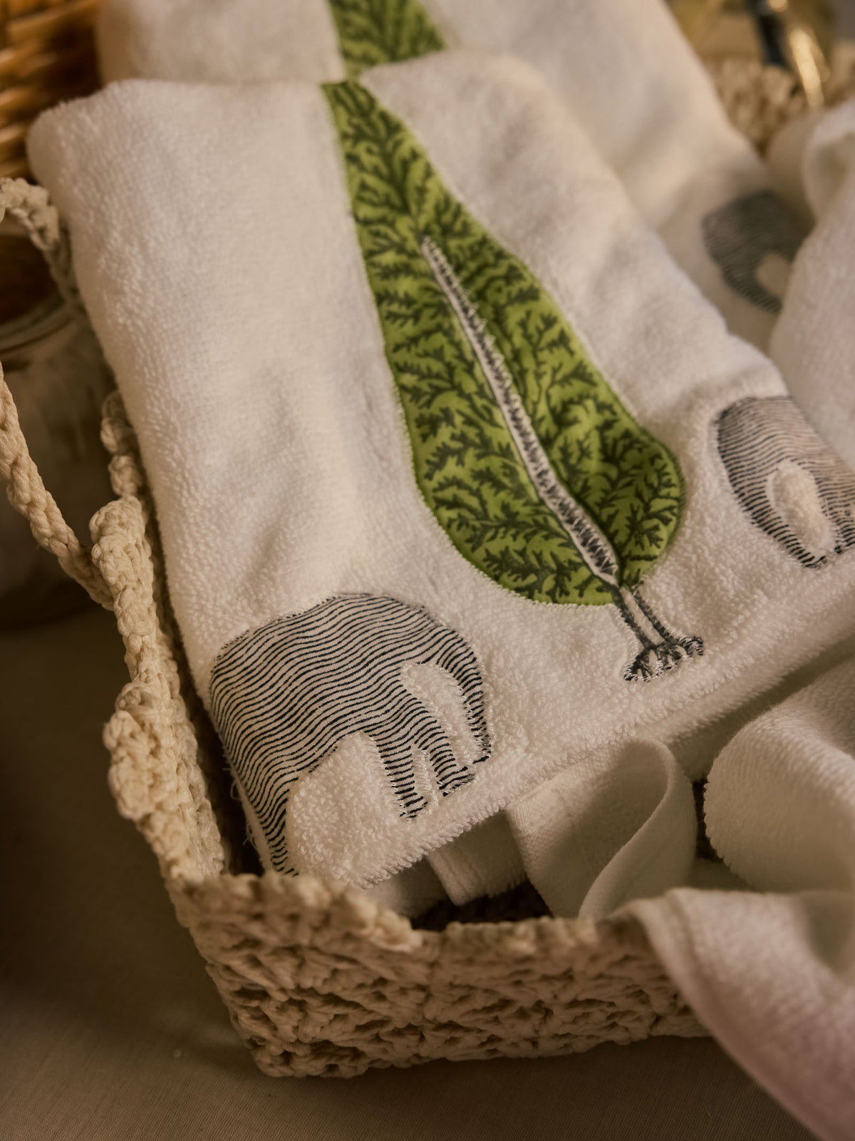 Elephant Hand Towel (Set of 2)