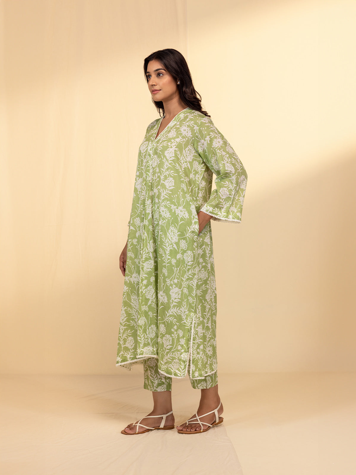 Fern Voile Kurta
