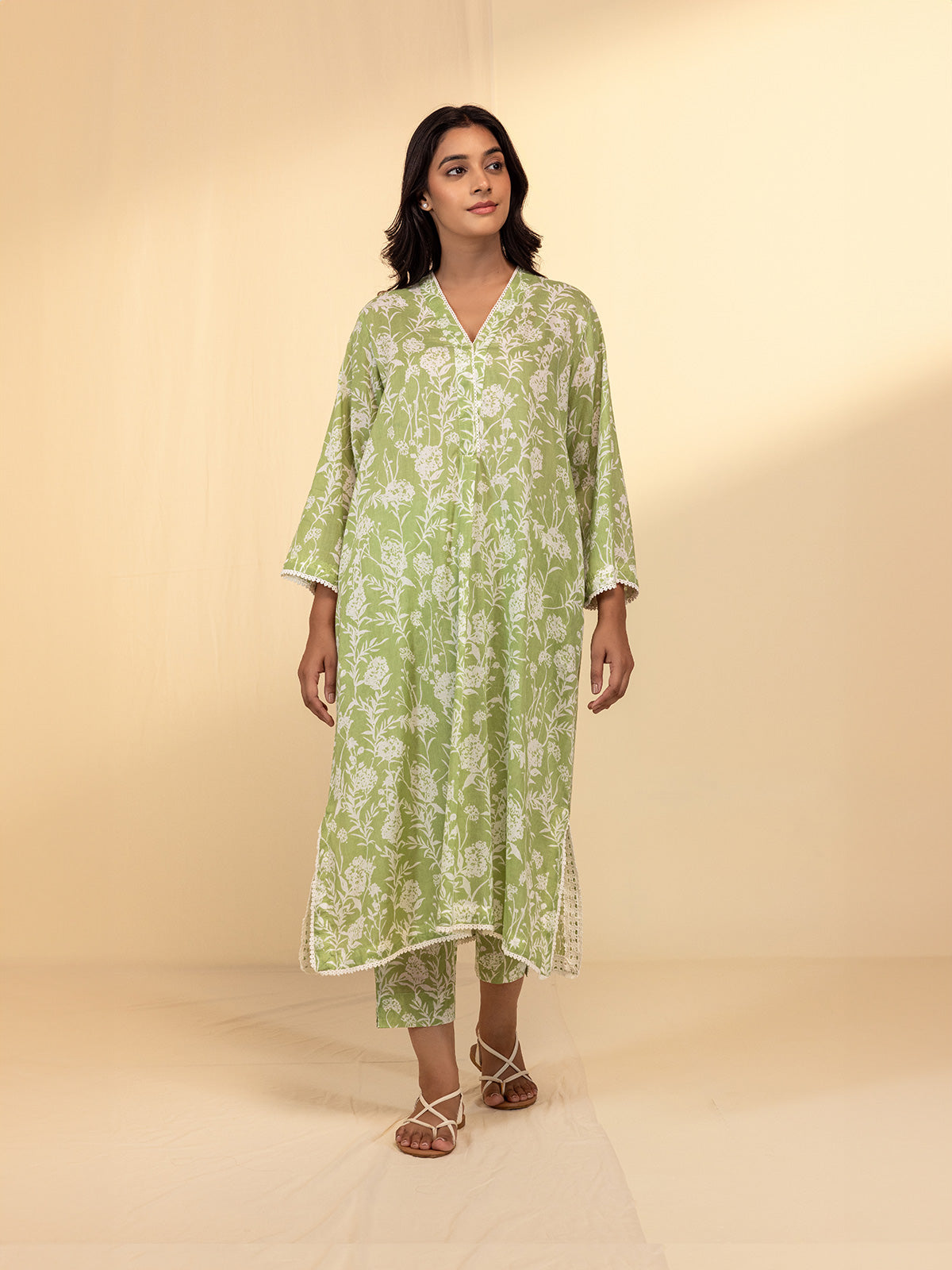 Fern Voile Kurta