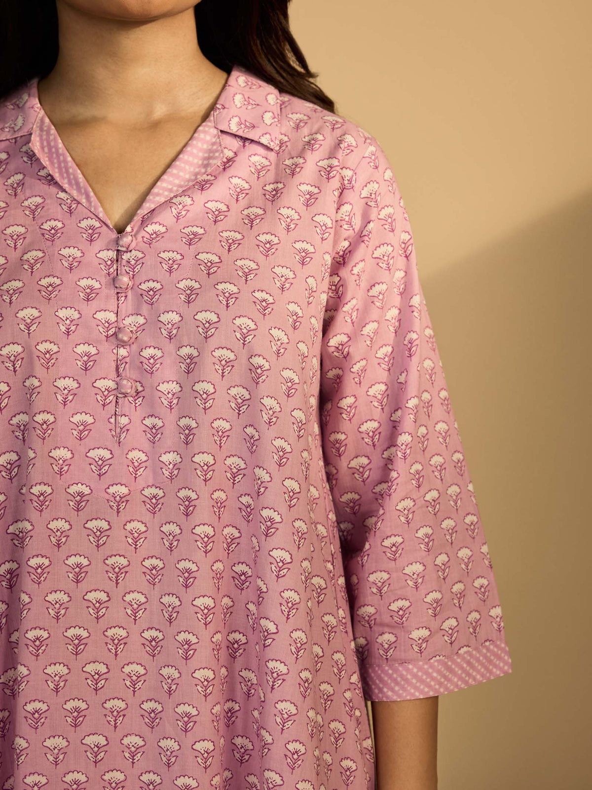 Little Lavender Cotton Kurta