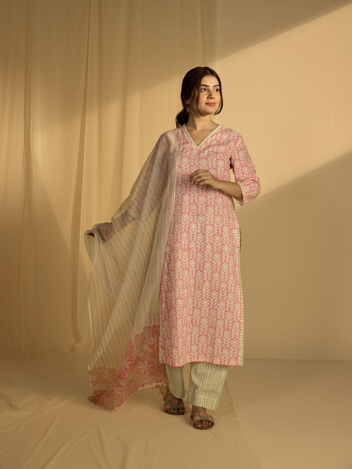 Tickled Pink Kota Dupatta