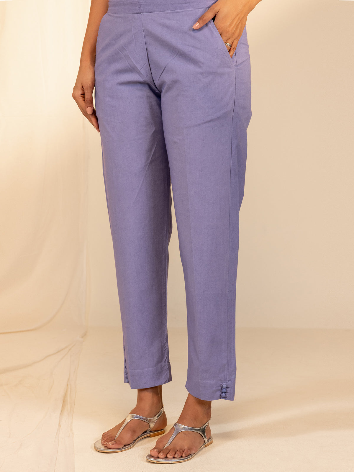 WITP Grape Cotton Cigarette Pant