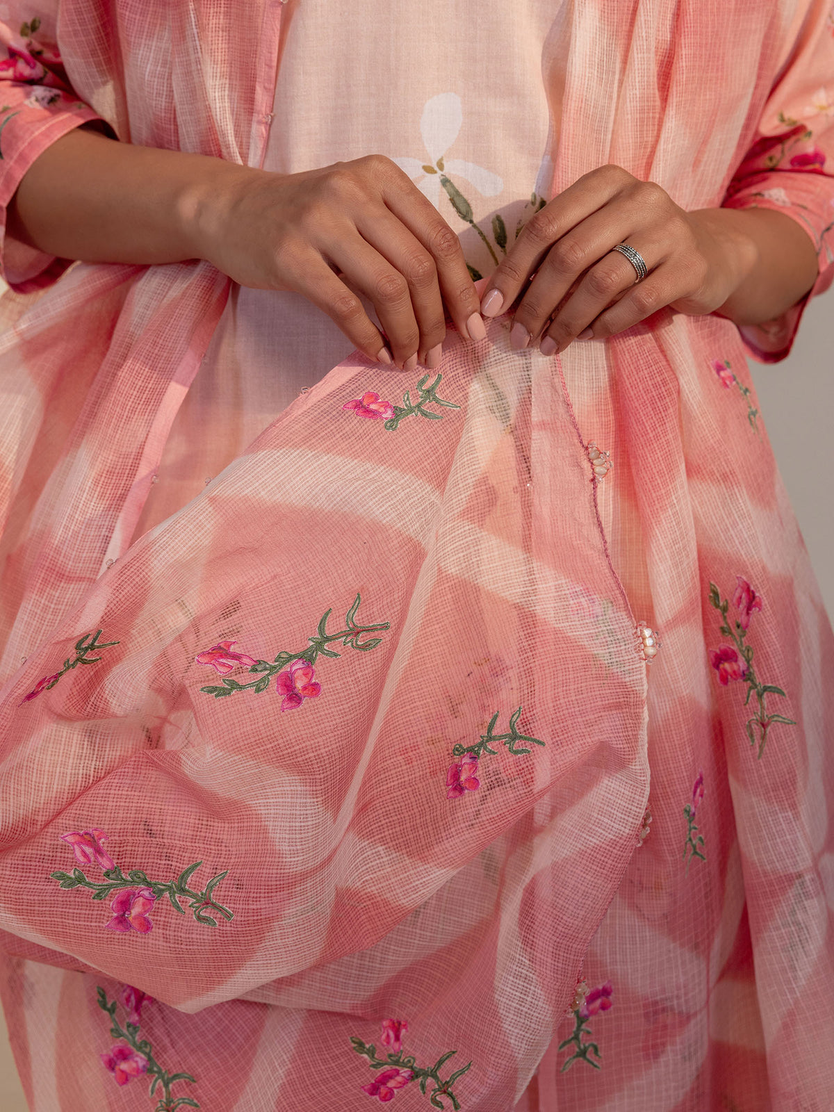 WITP Peach Kota Dupatta