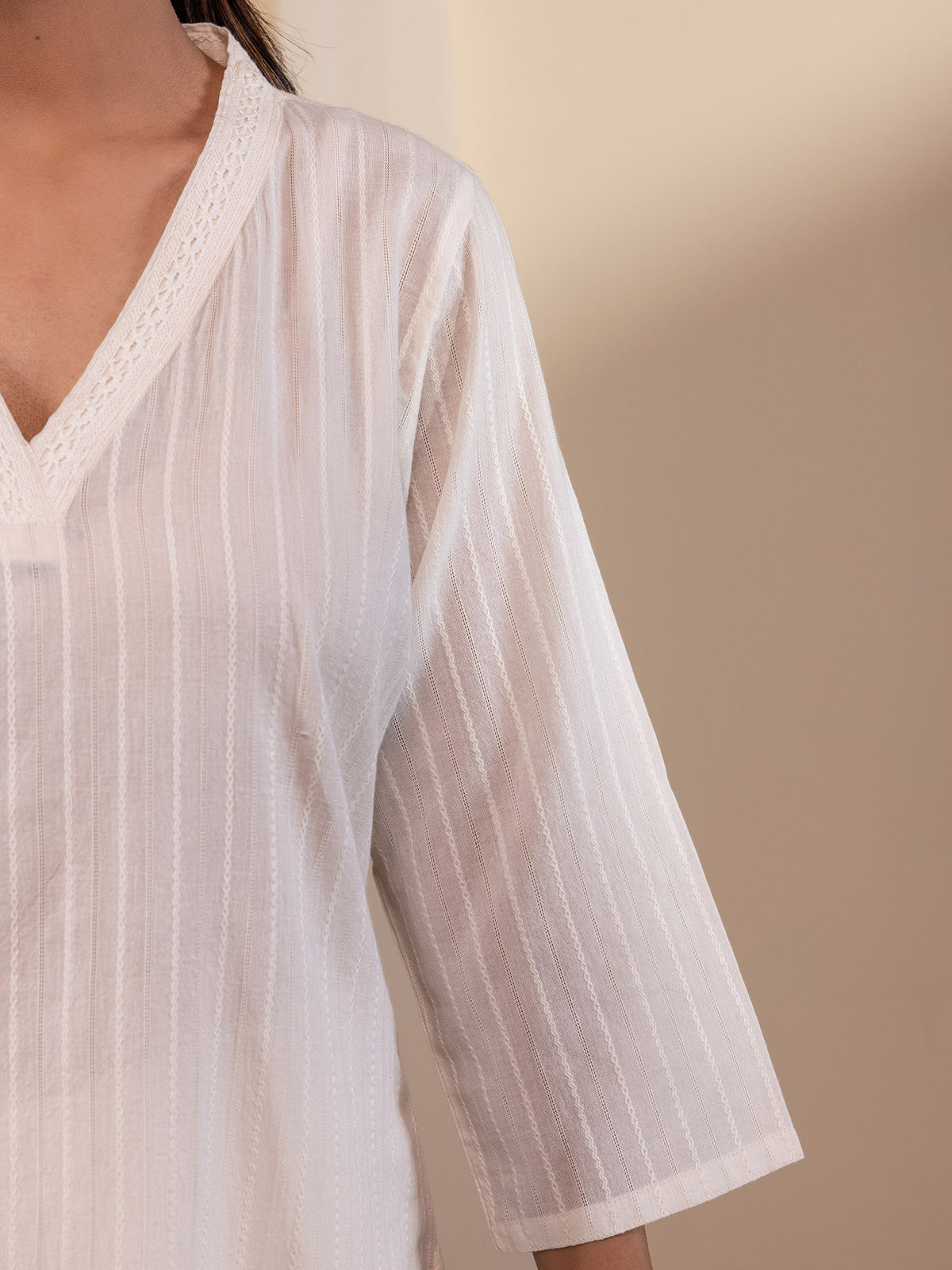 Skin Tones Almond Cotton Kurta