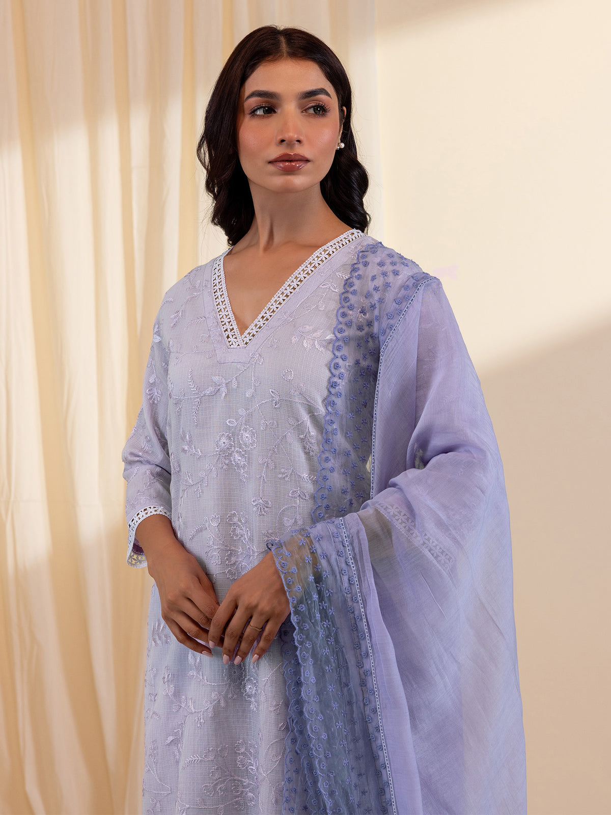 Kota Jaal Purple Chanderi Dupatta