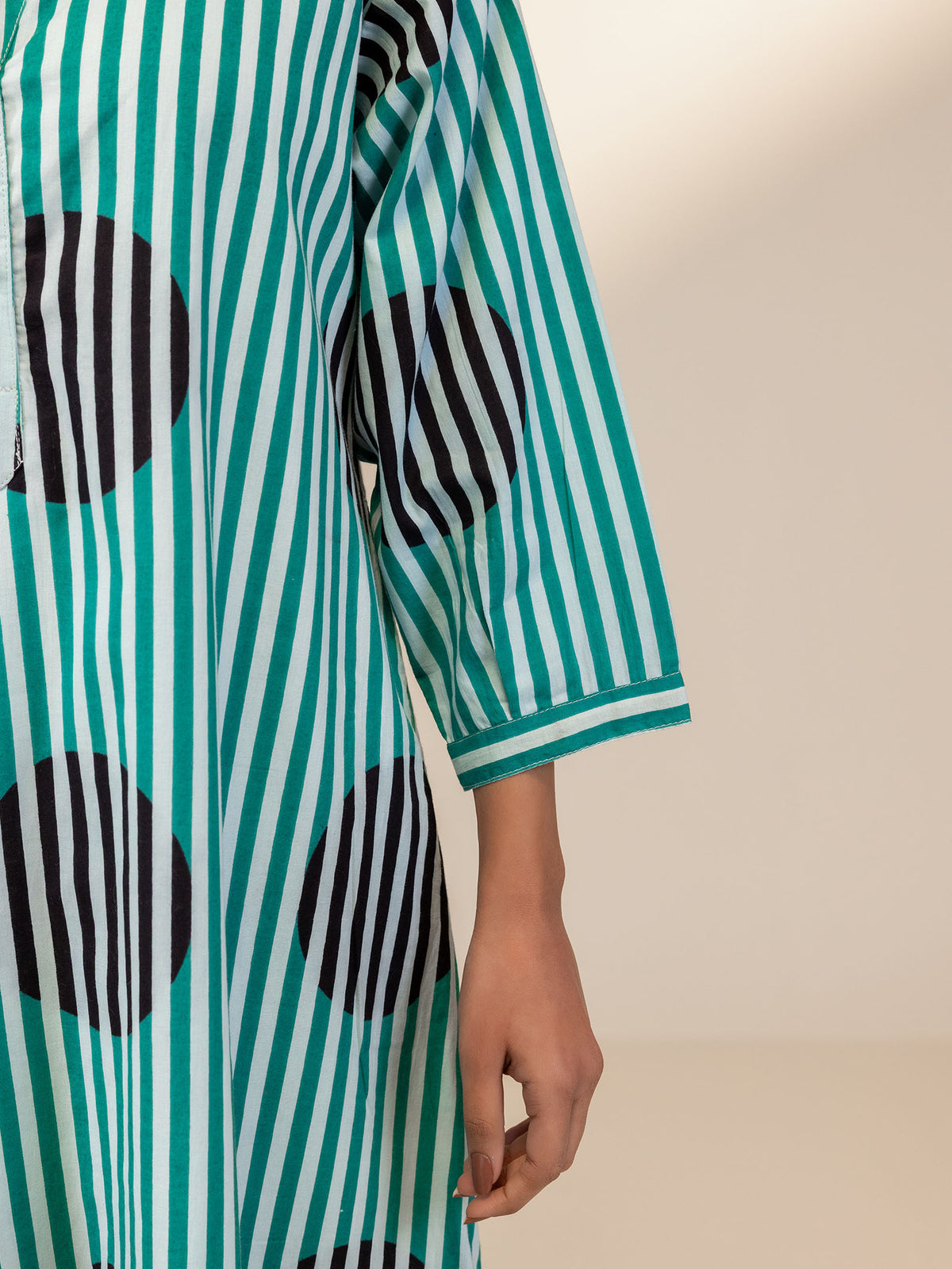 Colour Chrome Malachite Cotton Dress
