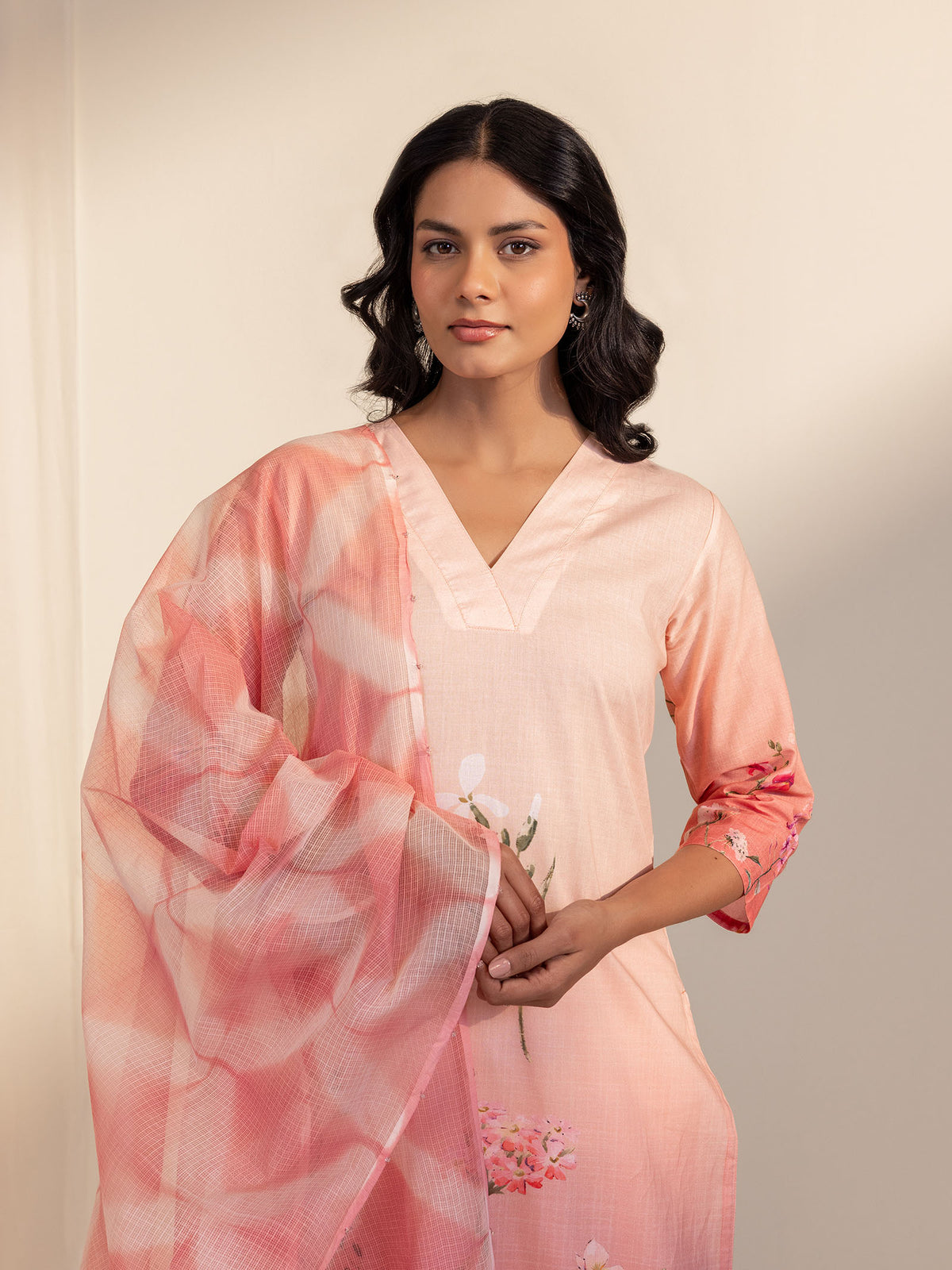 WITP Peach Kota Dupatta