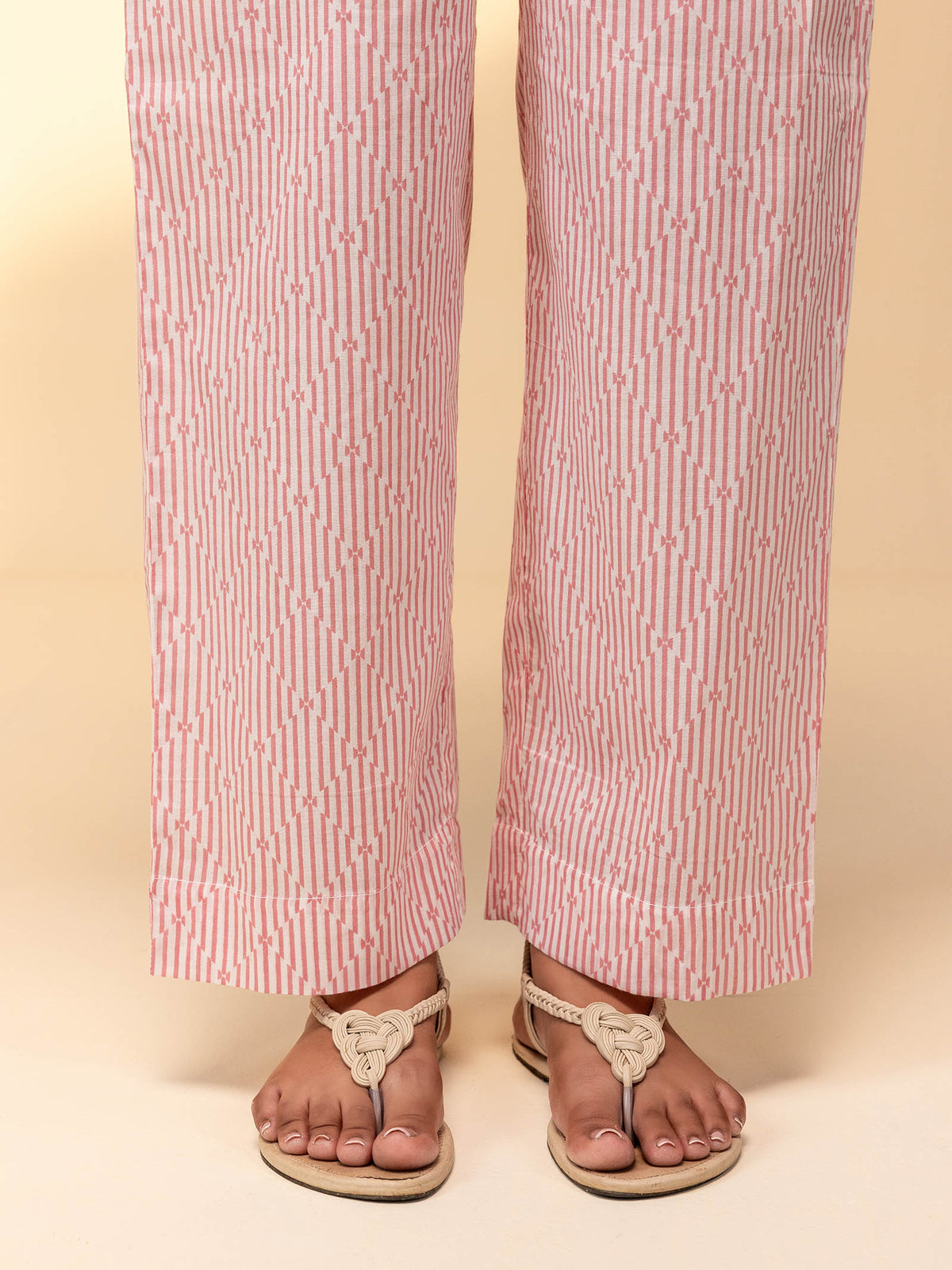 Pink Moment Voile Straight Pant