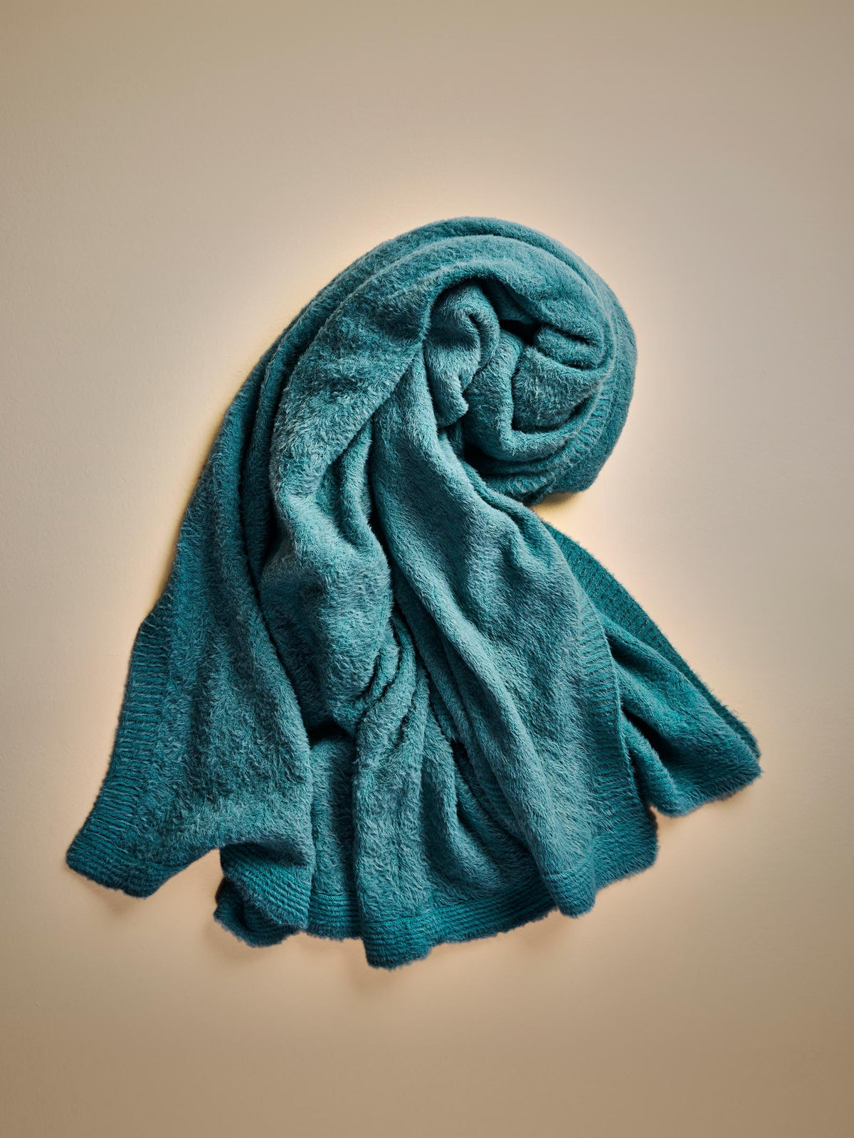 Woollen Throw Teal