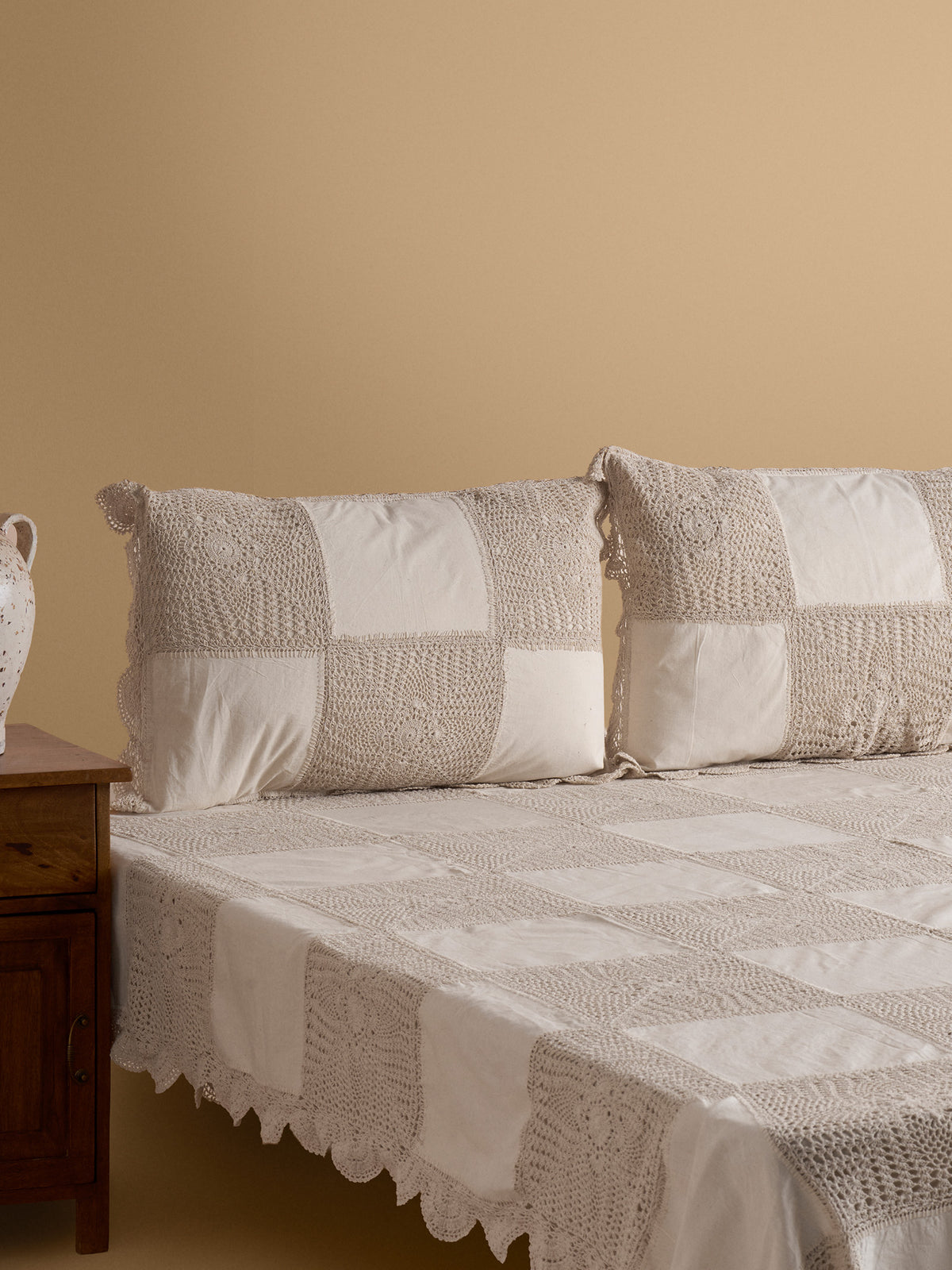 Crochet Patchwork Pillow Cover (Set of 2)