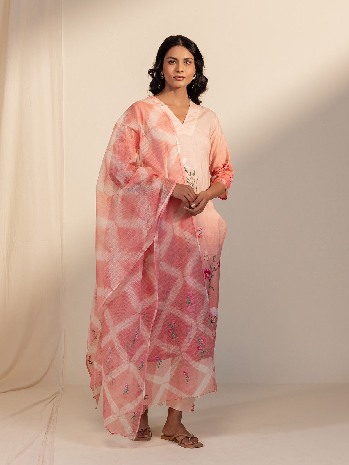 WITP Peach Kota Dupatta