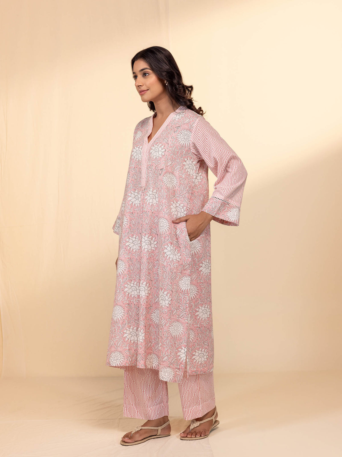Pink Moment Cotton Kurta