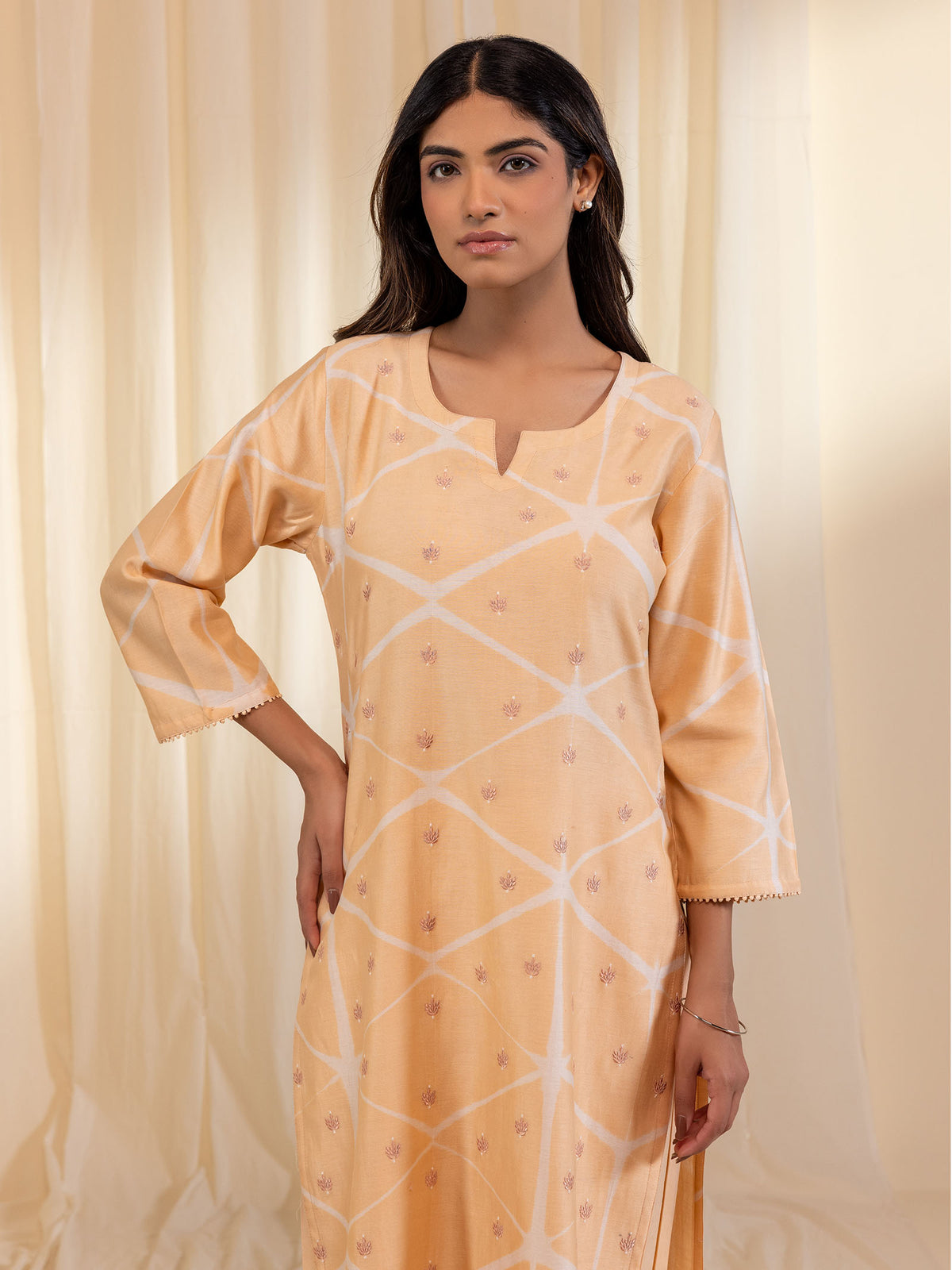 Skin Tones Porcelain Chanderi Kurta