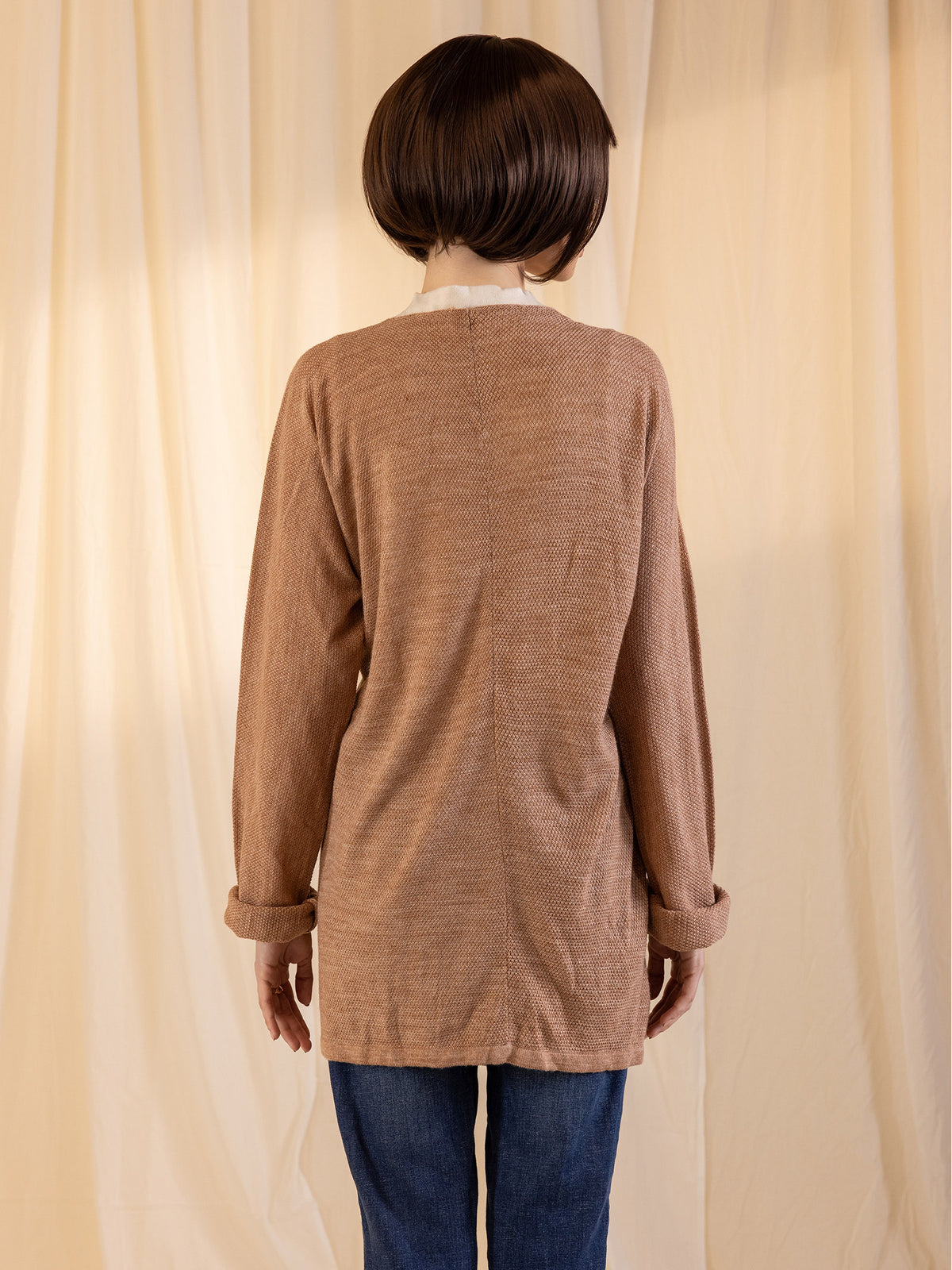 Woollen Shrug - Beige