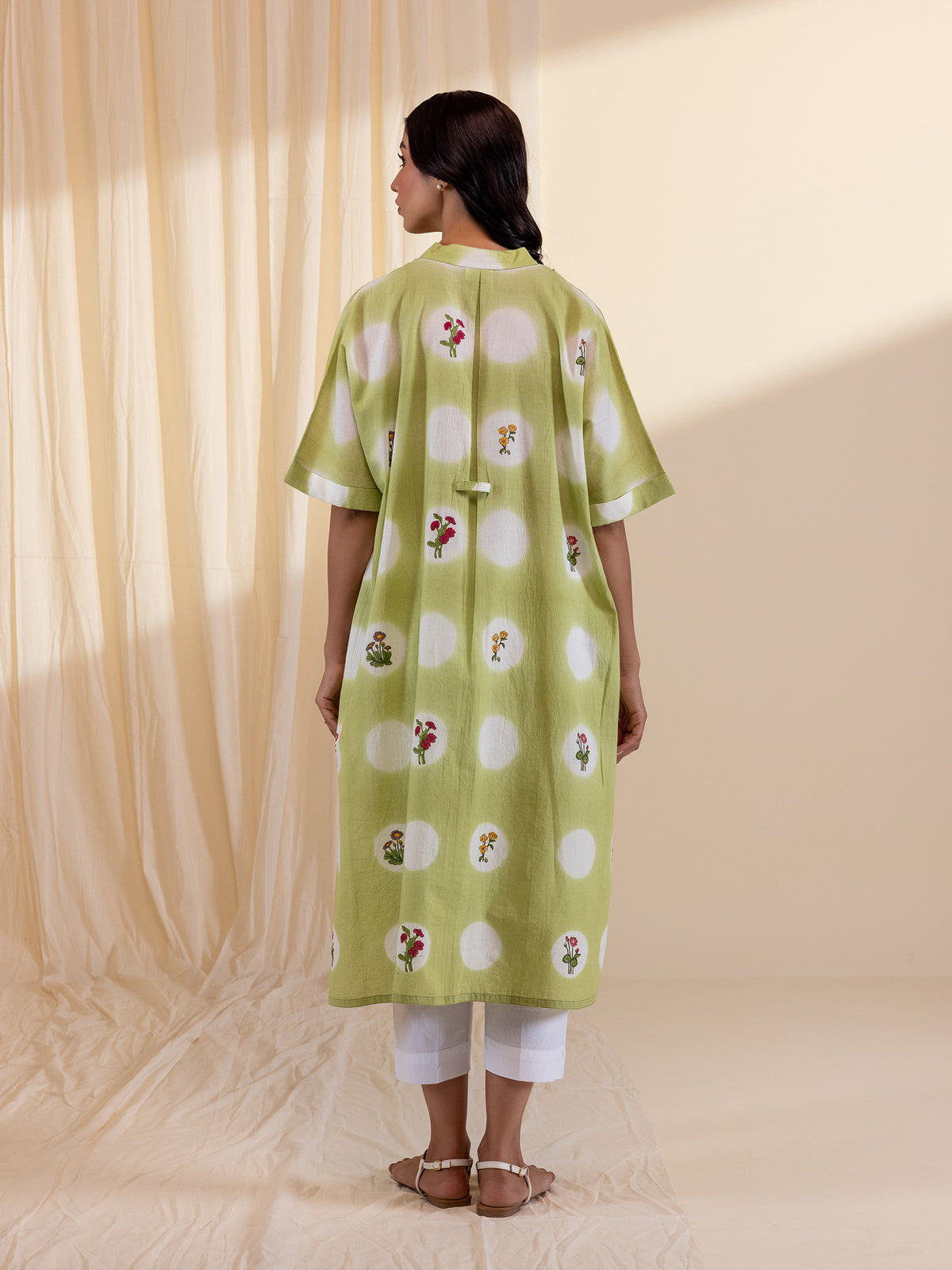 Izel Green Cotton Tunic