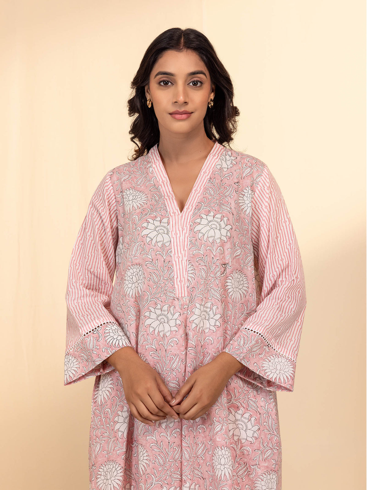 Pink Moment Cotton Kurta