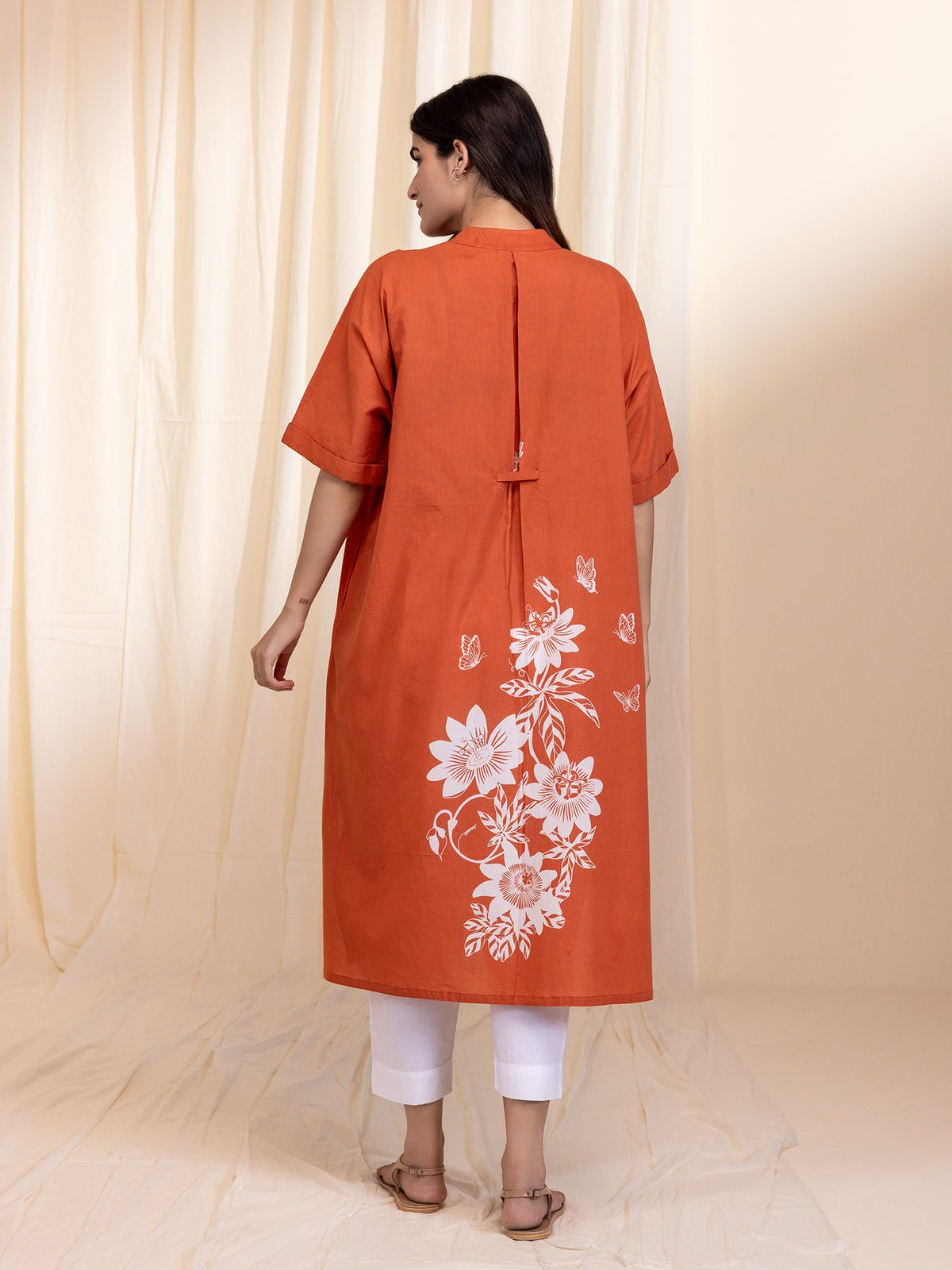 Bricks and Butterflies Cotton Tunic