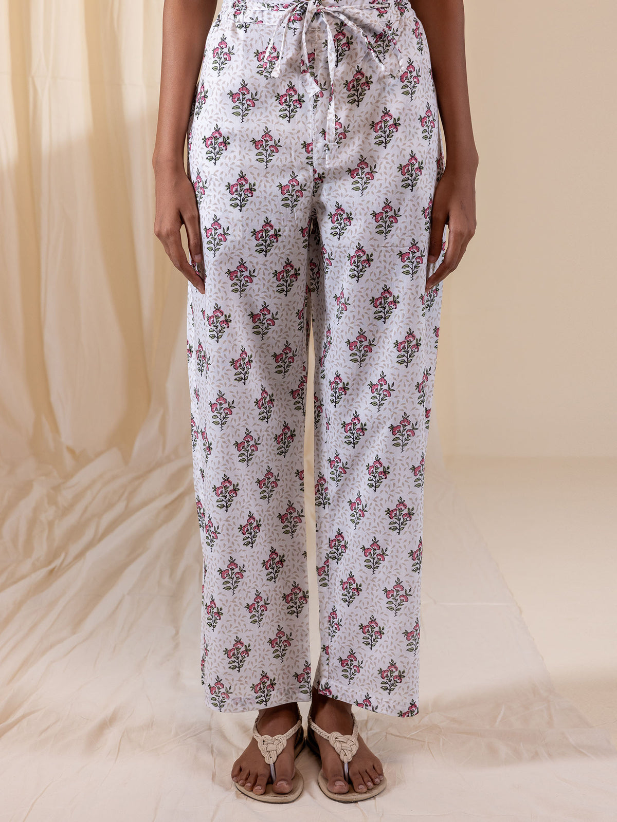 Rosy Whispers Cotton Night Suit