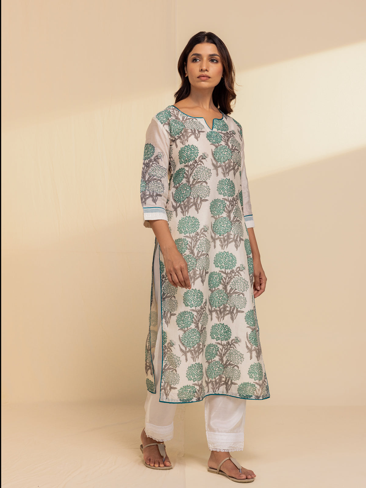 Aak Ka Phool Chanderi Kurta