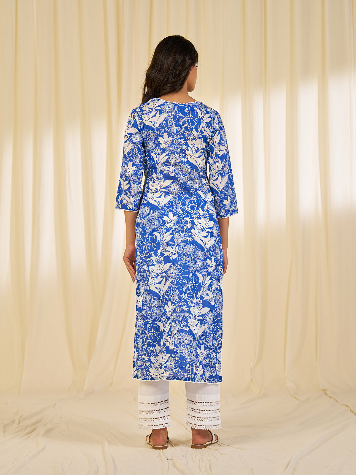Azure Cotton Kurta