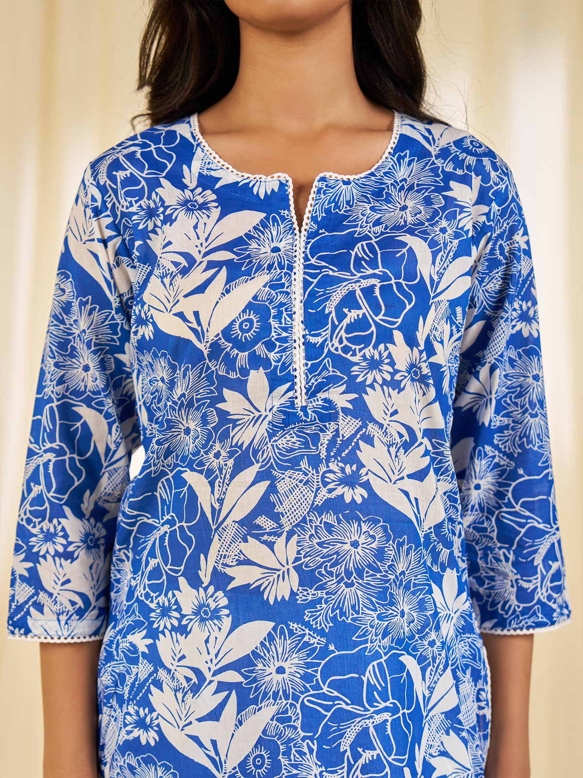 Azure Cotton Kurta