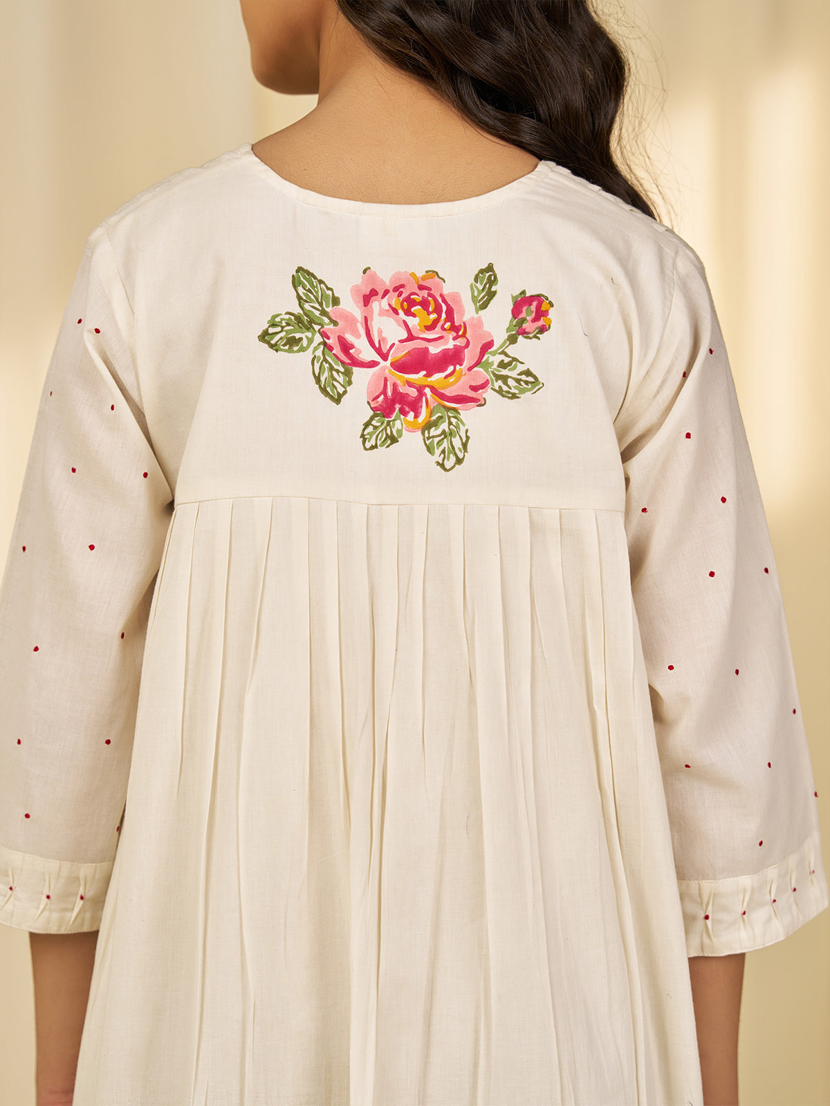 Bare Roses Voile Dress