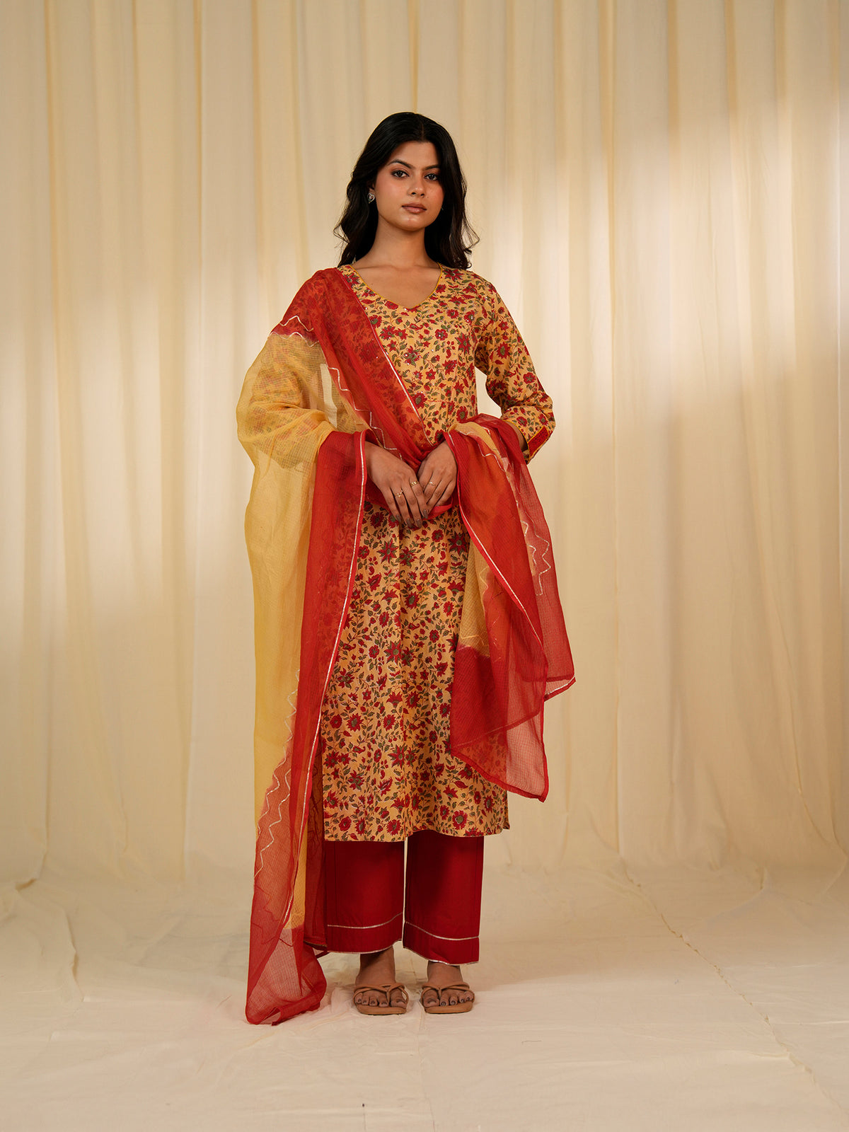 Basanti Kota Dupatta