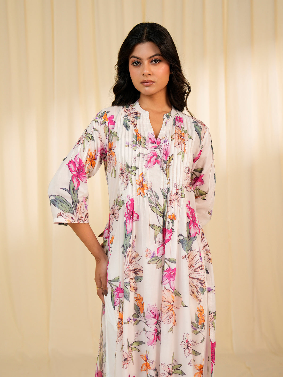 Bloom Meadow Viscose Kurta