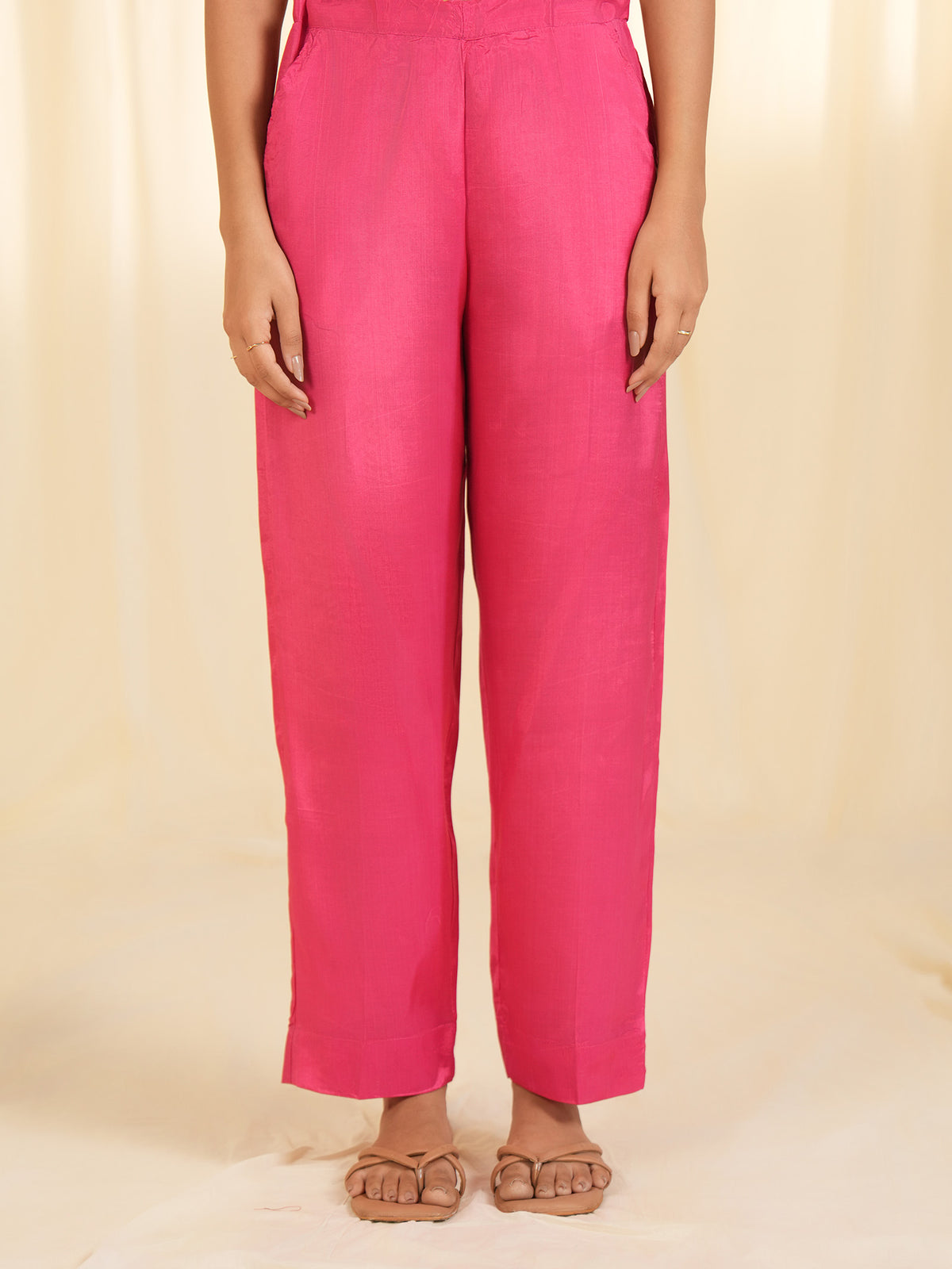 Blushwood Bamboo Silk Straight Pants