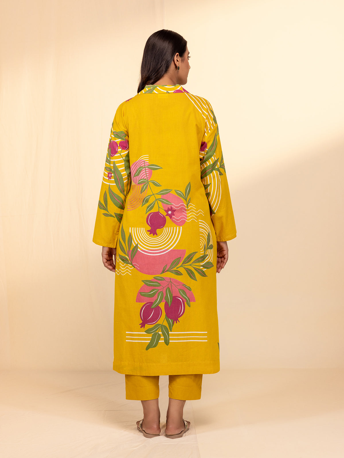 Boho Mustard Cotton Kurta