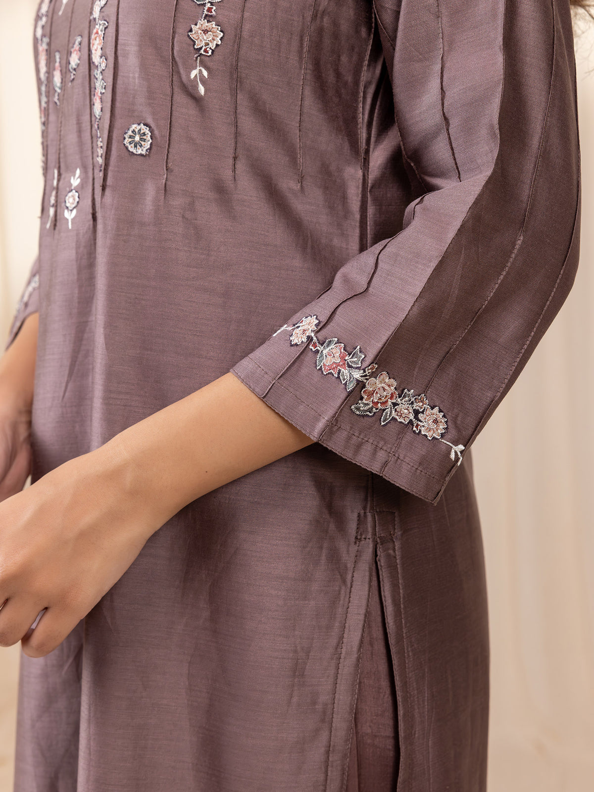 Brunette Chanderi Kurta