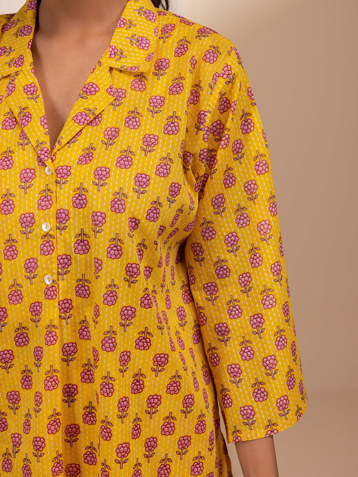 Buttercup Blush Voile Night Suit
